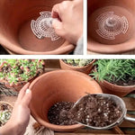 filtre plante transparent moderne grille circulaire perméable racines drainage réutilisable plastique pot fleur jardinerie