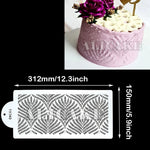 feuille mariage fondant dentelle outil pâtisserie plastique respectueux environnement noir blanc moderne minimaliste
