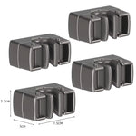 supports mural adhésifs balai pelle noir gris modernes respectueux environnement multiple outils nettoyage cuisine