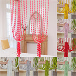rideau chaîne boho opacité moderne maison bleu rouge vert gris blanc beige