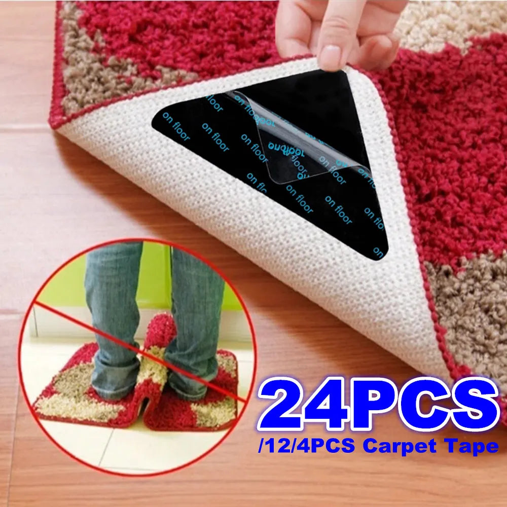 patins antidérapants tapis adhésifs noir blanc beige rouge texturés moderne utilitaire 24pcs