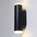 projecteurs led doubles têtes muriers étanches contemporains noirs mat ip65 hydrofuge
