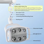 lampe led dentaire blanche moderne tringle anneau decoratif manuel utilisation six sources lumineuses led