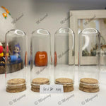 cloches verre liège transparents moderne 30x40 30x50 30x60 30x70 30x80 mm