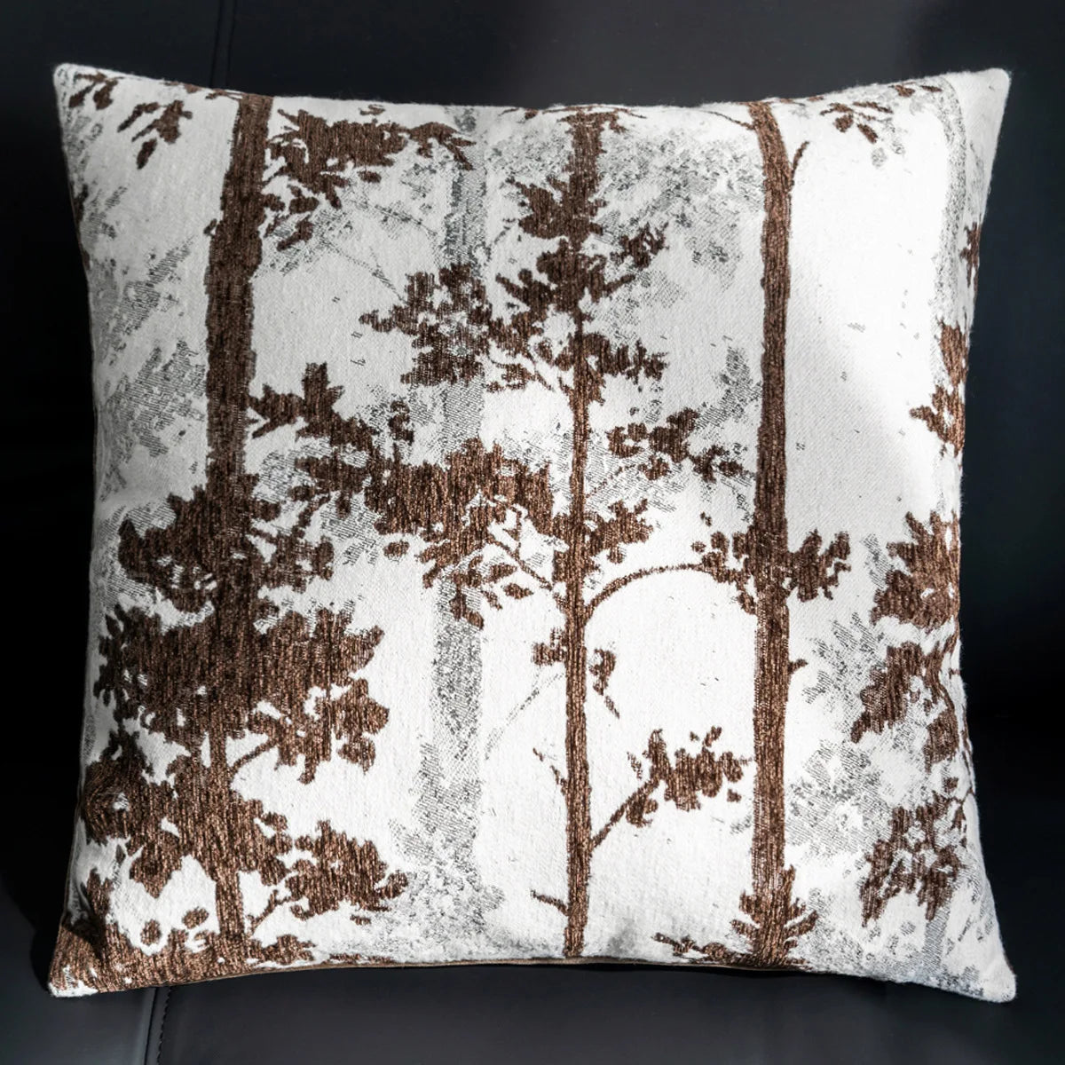 housse coussin géométrique marron nordique velours moderne décoration intérieure pliée automobile