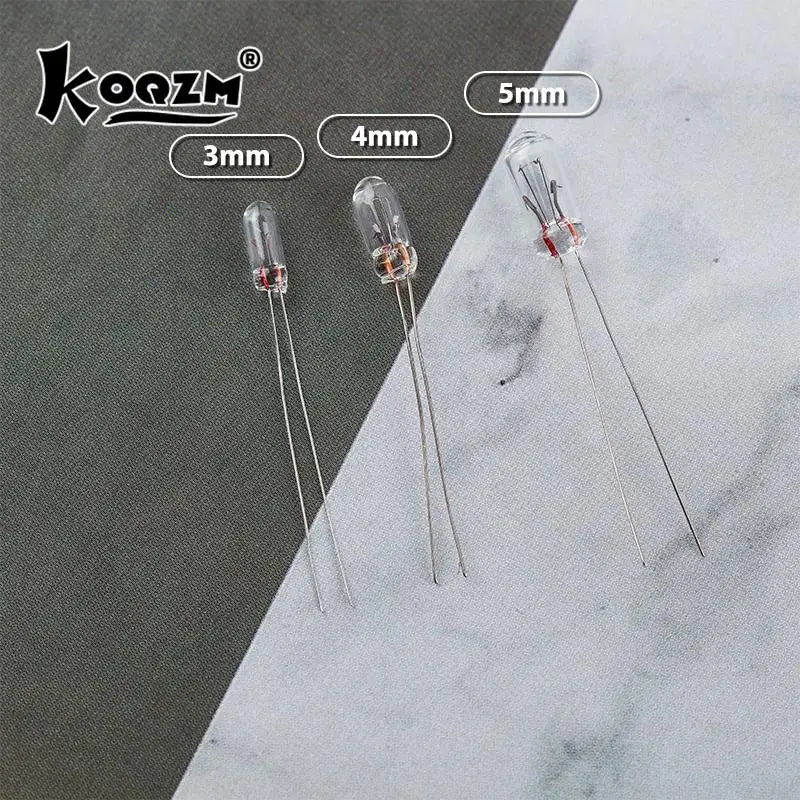 ampoules diodes électroluminescentes transparentes classiques 3mm 4mm 1v 3v 6v 9v 12v 24v set