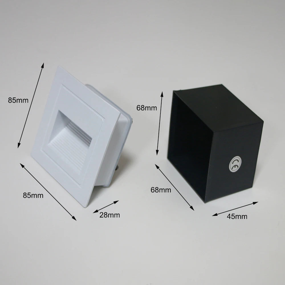 plaque lumière led moderne blanc noir gris adhésif minimalisteintérieur éclairage