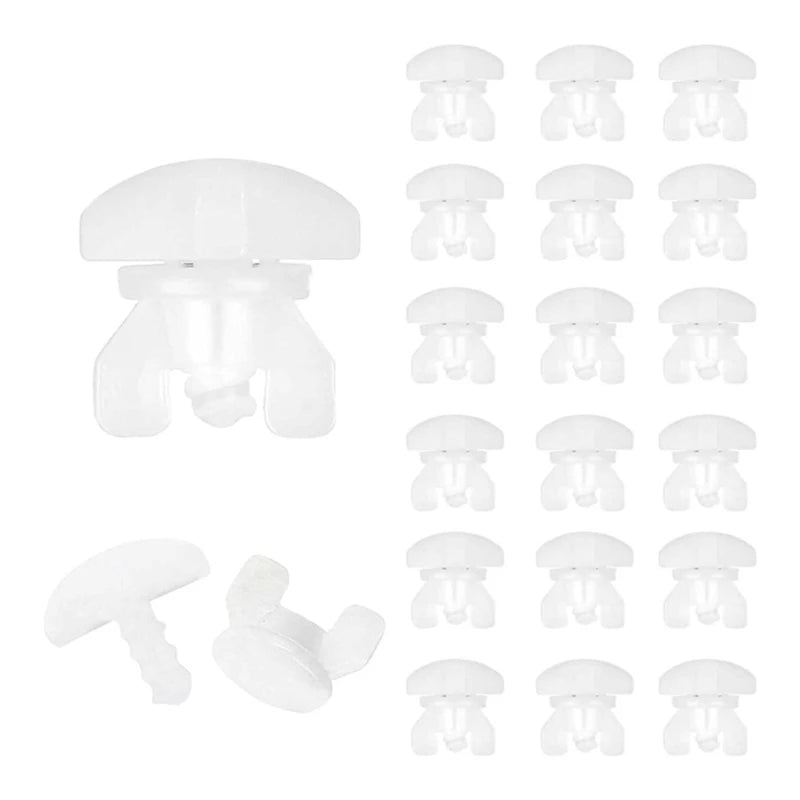 clips fenetre blanc translucide adhésif moderne pratique set 20 pieces