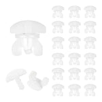 clips fenetre blanc translucide adhésif moderne pratique set 20 pieces