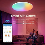 lampe moderne blanc smart app contrôle éclairage quotidien facile télécommande incluse flux lumineux élevé