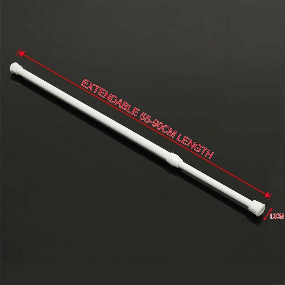 barre tension télescopique adhésive extensible moderne blanc 18 110cm respectueuse environnement
