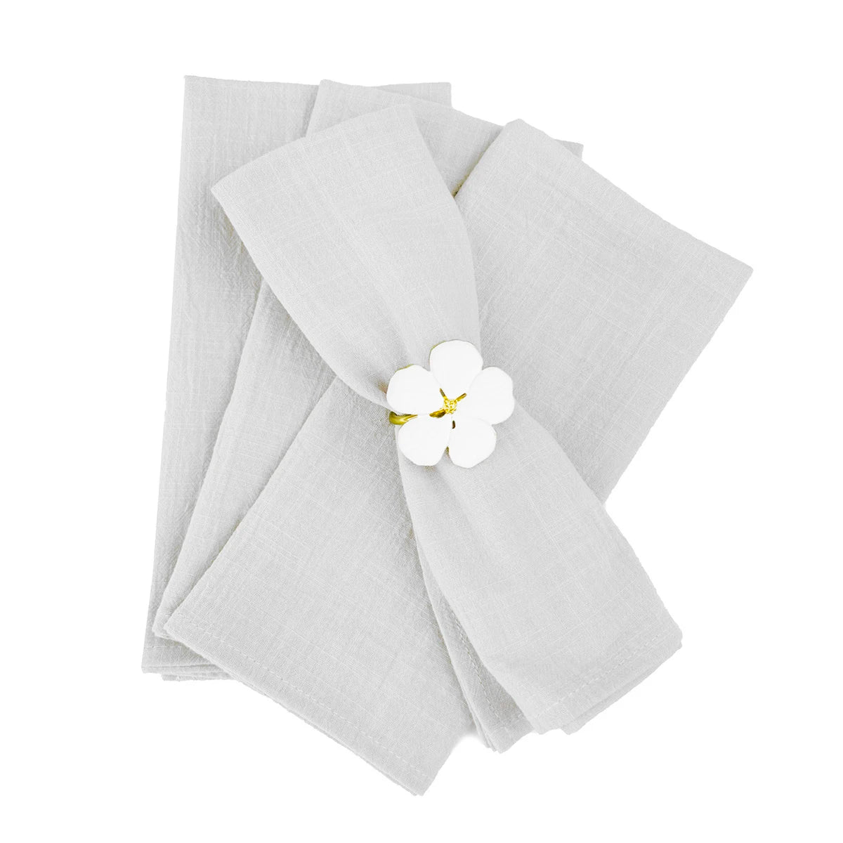 serviettes table 100% coton vert foncé bleu clair vert pastel blanc texture lin classique