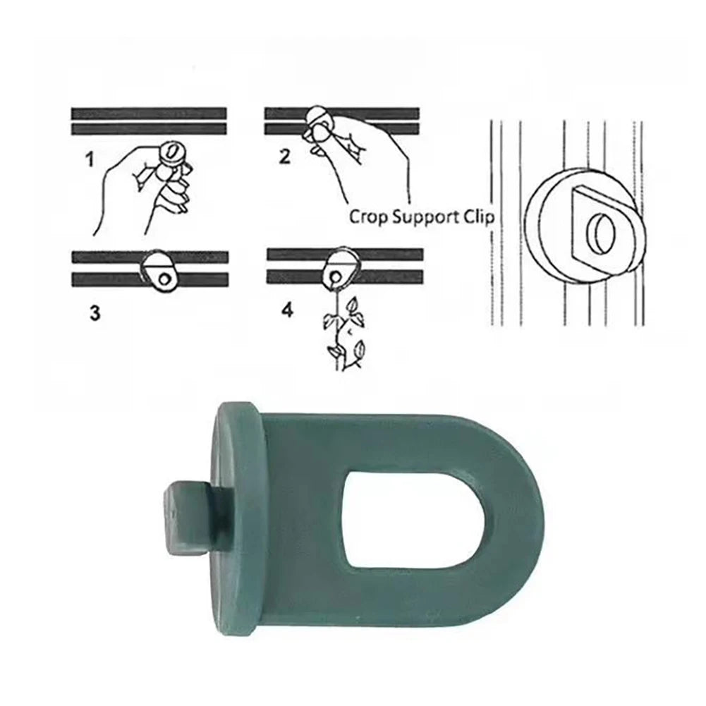 clips suspension plantes vert foncé utilitaires robustes jardin pot fleurs support chaîne pratiques