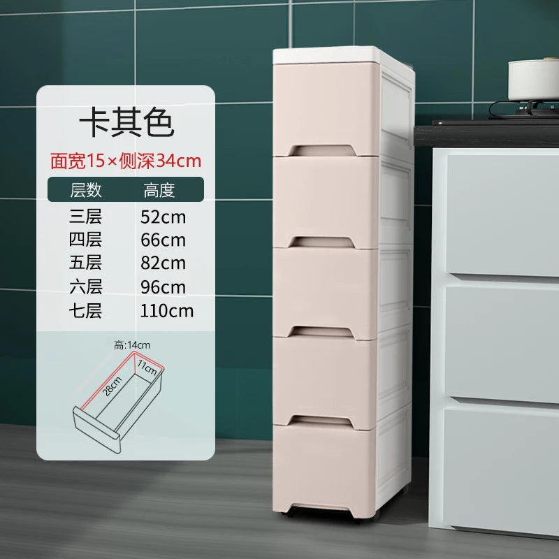 meuble tiroirs blanc moderne roues salle bain cuisine niveaux multifonctionnels