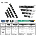 lampe solaire murale led rgb noir moderne adhésif 10 lumièresextérieurintérieur