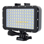 lampe led plongee 50m modes eclairement support caméra noire leds blanches