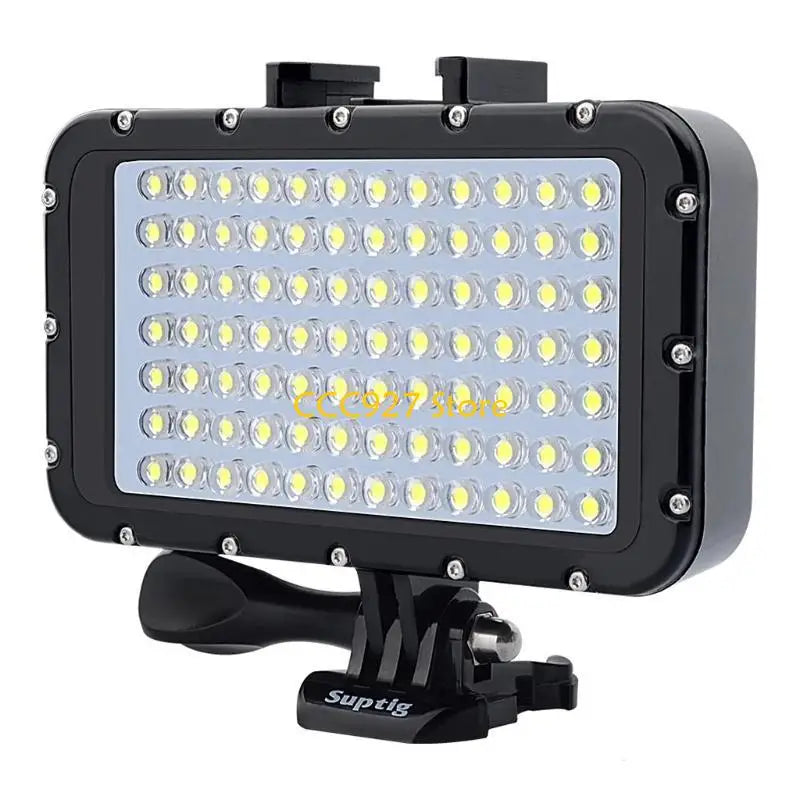 lampe led plongee 50m modes eclairement support caméra noire leds blanches