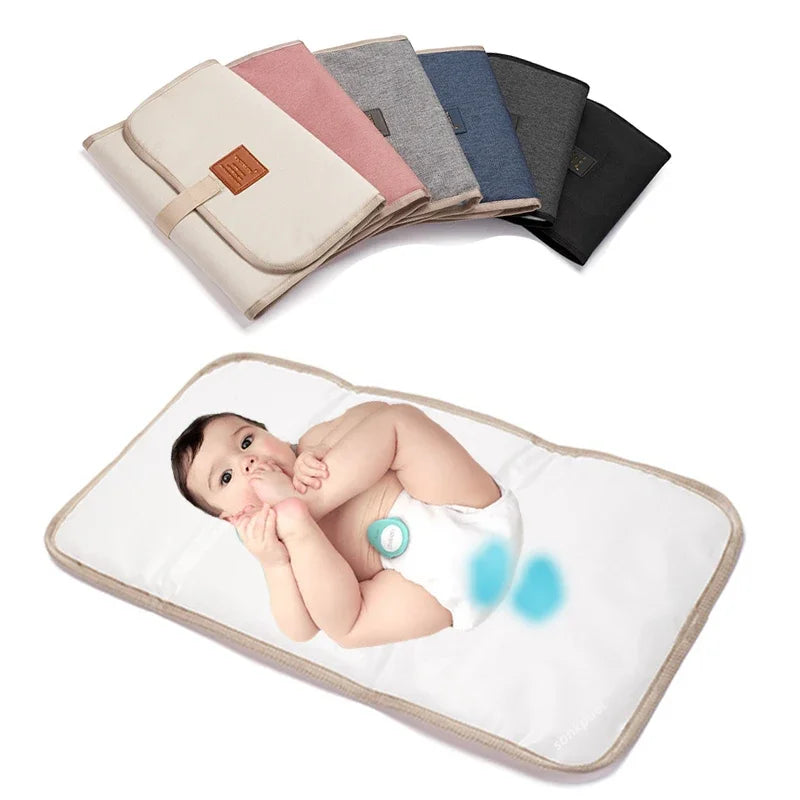 tapis change bébé portable pliable oxford lavable machine 58.5cm 30.5cm uni moderne