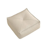 pouf carré moderne simili cuir beige orange vert mousse pe doux anti décubitus minimaliste