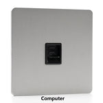 prise électrique moderne argentée usb fixation trois prises murales minimaliste