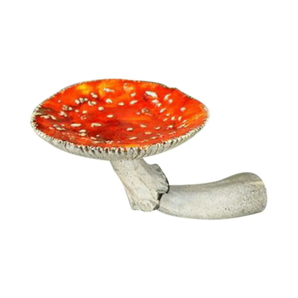 support mural objet rond texture champignon blanc rouge moderne naturel champêtre