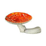 support mural objet rond texture champignon blanc rouge moderne naturel champêtre