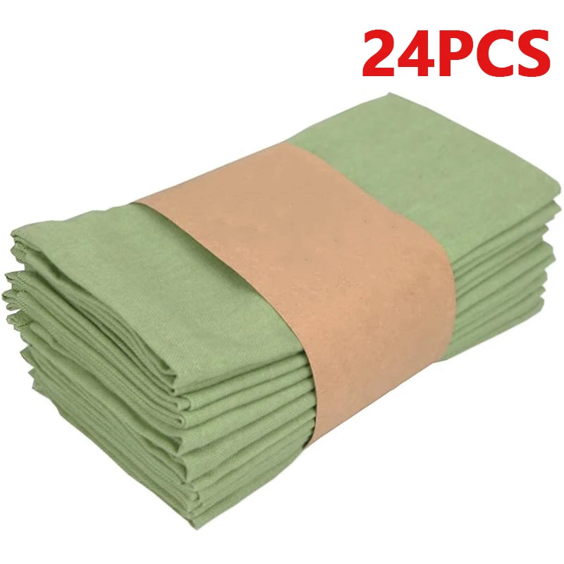 serviette table polyester vert olive unie cuisine salle manger décoration mariage