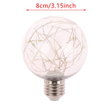 ampoules led décoratives transparentes rose fil cuivre lumière rvb éclairage intérieur féerique vintage 8cm