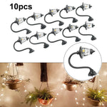 lampes flexibles adhésives modernes noires transparentes diy décoration maison jardin 10pcs