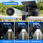 projecteur solaire led clippon 136led 48led ip65 moderne extérieur jardin clôture campingurgence