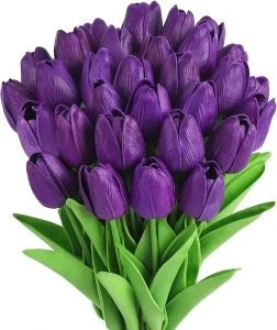bouquet tulipes artificielles multicolores moderne vase transparent mariage décoration intérieure