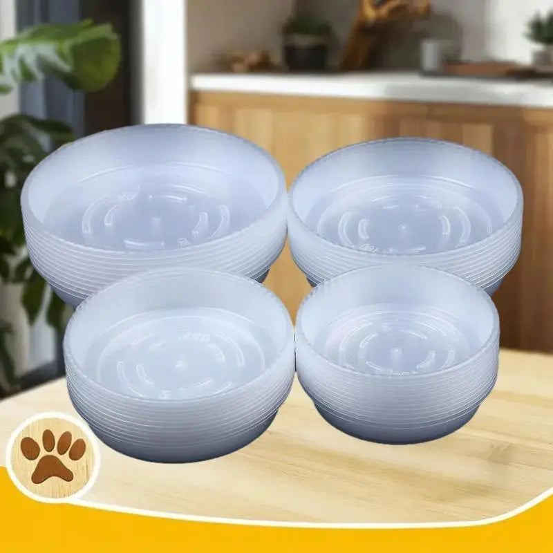 bol animal transparent rond lignes concentriques moderne stockage déchets plastique