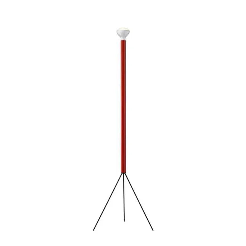 lampadaire moderne minimaliste trépied blanc abat jour sphérique led rouge jaune vert bleu noir