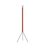 lampadaire moderne minimaliste trépied blanc abat jour sphérique led rouge jaune vert bleu noir