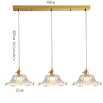 suspension lumineuse vintage transparente motifs floraux vert orange bleu