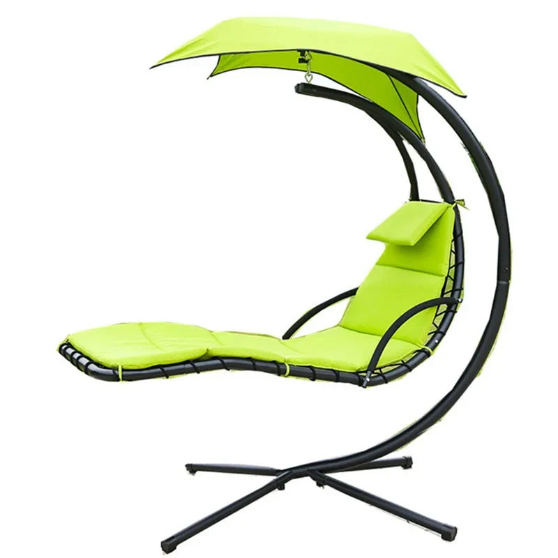chaise longue suspendue moderne tissu épais doux imperméable mousse pu vert orange beige