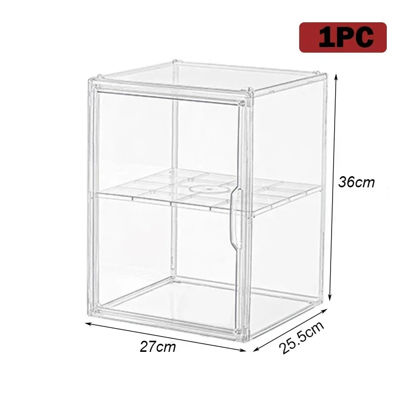 boîtes rangement transparentes modernes minimalistes livres vinyles sacs figurinesXL XXL