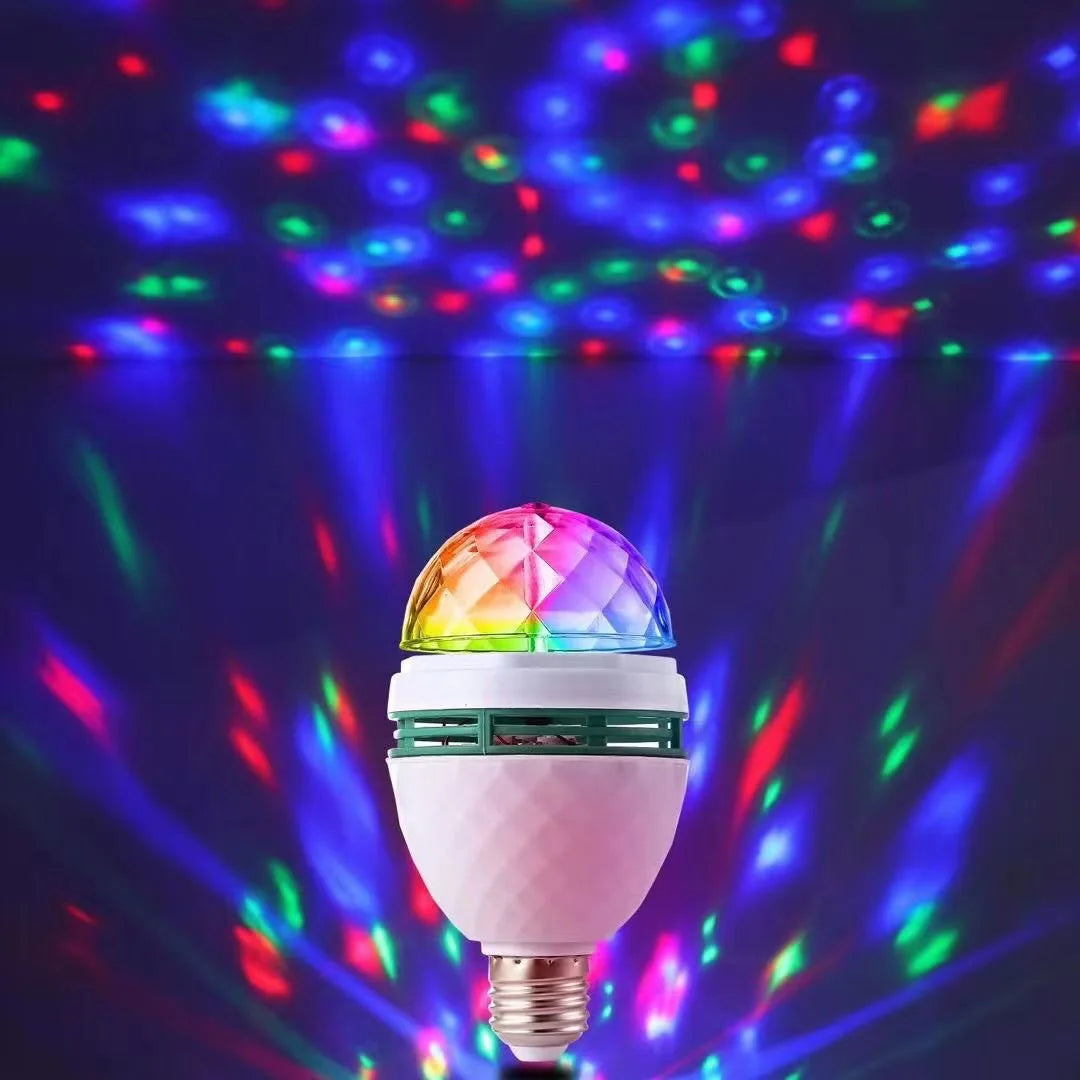 ampoule led multicolore effet scène diamant moderne interrupteur mural vis e27 disco ktv dj