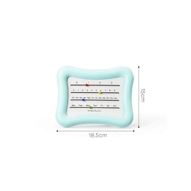 calendrier mural moderne colorées mois jours adhésif opaque plastique noir beige