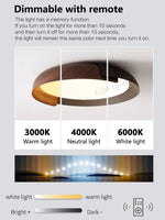 lampe moderne bois blanc noir diffuseur acrylique éclairage chambre salon minimaliste