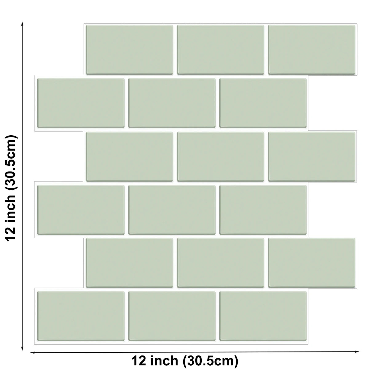 carrelage mural autocollant 3d brique blanc moderne résistant l'eau 10 feuilles