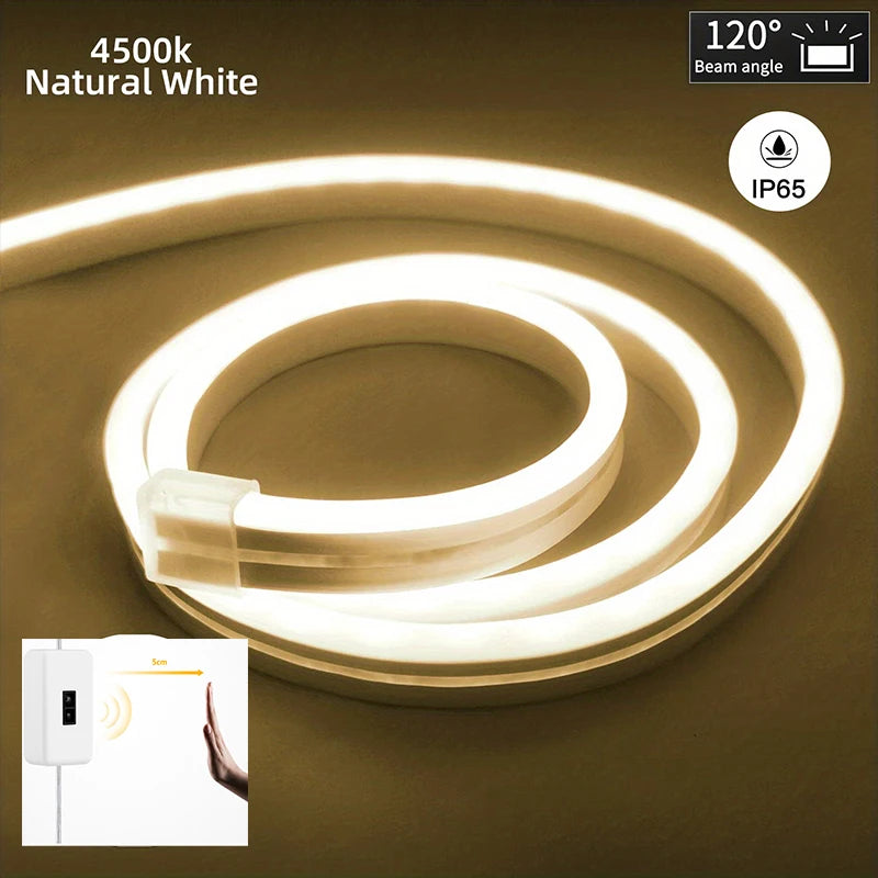 ruban led blanc adhésif flexible usb moderne décoration intérieure extérieure étanche gradation mouvement