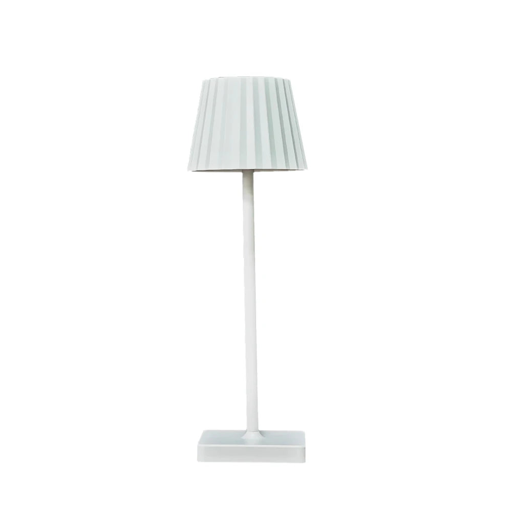 lampe table moderne lampe led rechargeable usb couleurs ambiance plissée effet vieilli base antislip.touchscreen