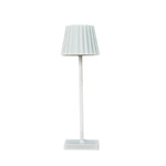 lampe table moderne lampe led rechargeable usb couleurs ambiance plissée effet vieilli base antislip.touchscreen
