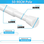 tendeur rideau telescopique blanc moderne 100 190cm 40 70cm 50 90cm 60 110cm 80