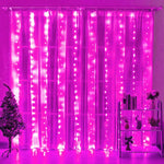 rideau lumineux led blanc moderne télécommande 5v ip65 adaptable 3x3m 3x2m 3x1m
