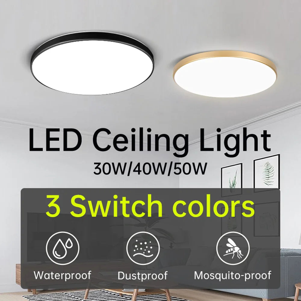 lampe led moderne noir or 220v 30w 40w 50w(toucher) 180265v