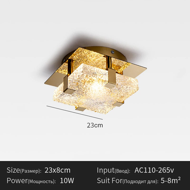 lampe moderne or transparent texture marbrée verre cuivre led acier vis facile chambre salon