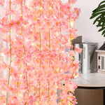 guirlande fleurs cerisier led rose doré decoration chambre mariage vacances erotique floral japonais