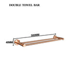 accessoires salle bain or rose finition brossée moderne porte savon papier toilette serviettes métal